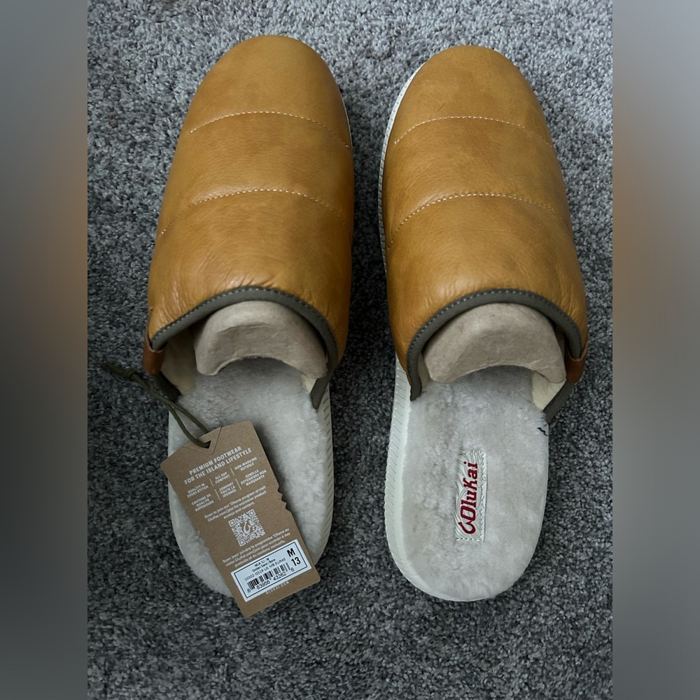 Brand new Olukai Mua ‘Ili mens slip on shoes/slippers